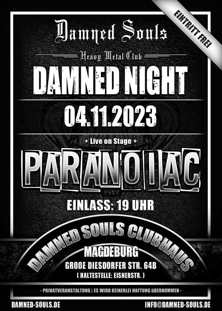 Damned Souls - Damned Night - 04-11-2023